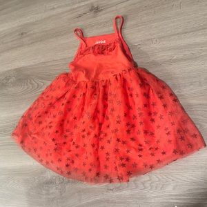 Cat & Jack red tulle dress, Baby girls dress, Toddler dress with stars